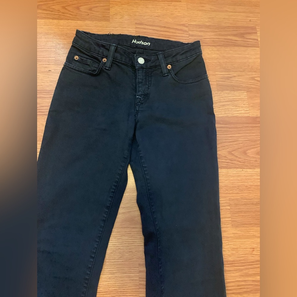 Hudson brand black boot cut jeans